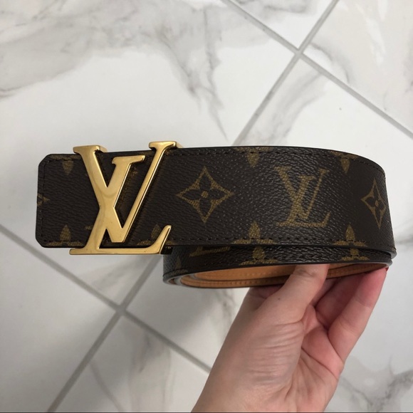 Louis Vuitton monogram brown unisex belt - Picture 6 of 8